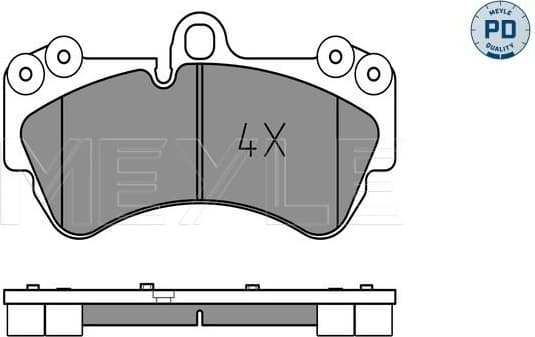 Brake Pad Set, disc brake MEYLE-PD: Advanced performance and design. 025 236 9217/PD