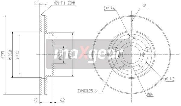 Brake Disc 19-0973 - image 2