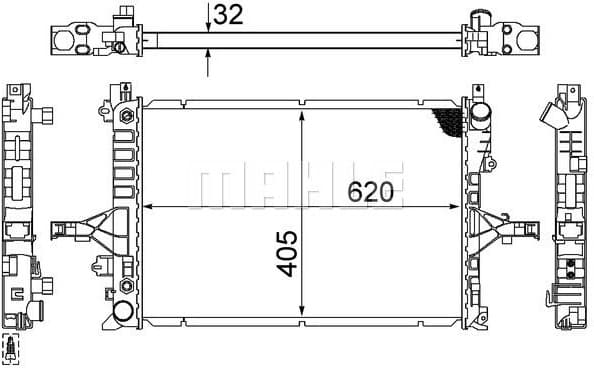 Radiator, engine cooling BEHR CR 1547 000S - image 2
