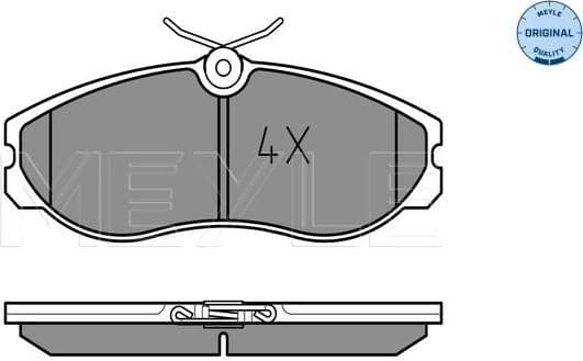 Brake Pad Set, disc brake MEYLE-ORIGINAL: True to OE. 025 214 8115