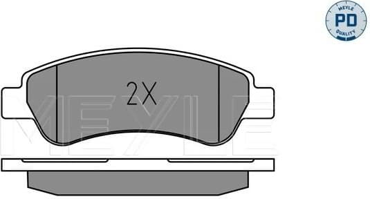 Brake Pad Set, disc brake MEYLE-PD: Advanced performance and design. 025 220 4119/PD - image 2