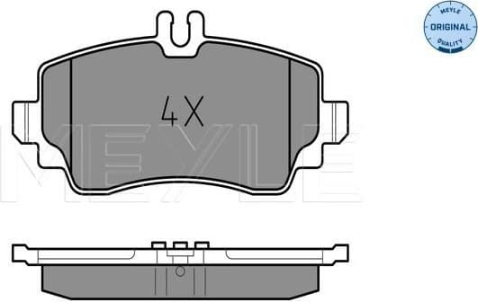 Brake Pad Set, disc brake MEYLE-ORIGINAL: True to OE. 025 230 7016