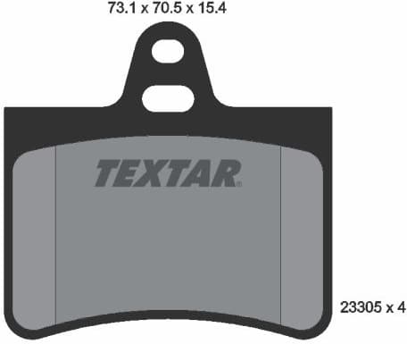 Brake Pad Set, disc brake 2330501