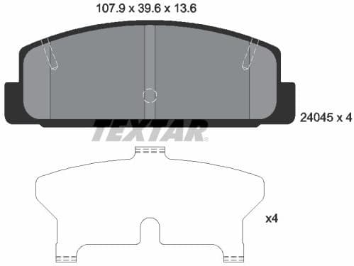 Brake Pad Set, disc brake 2404501