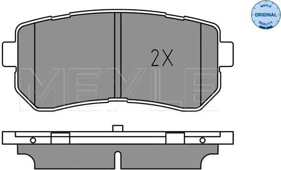 Brake Pad Set, disc brake MEYLE-ORIGINAL: True to OE. 025 256 7716 - image 2