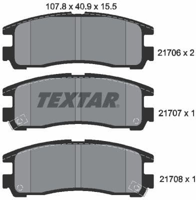 Brake Pad Set, disc brake 2170602
