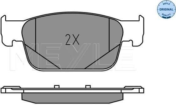 Brake Pad Set, disc brake MEYLE-ORIGINAL: True to OE. 025 223 8317 - image 2