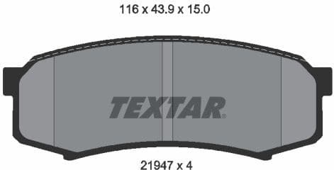Brake Pad Set, disc brake 2194701