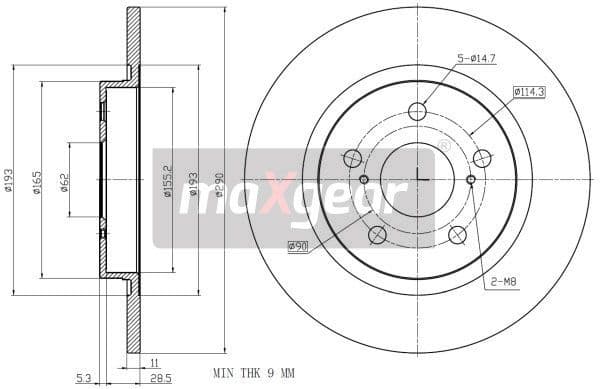 Brake Disc 19-1870 - image 2