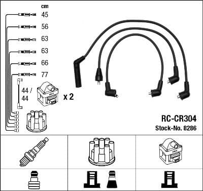 Ignition Cable Kit RC-CR304