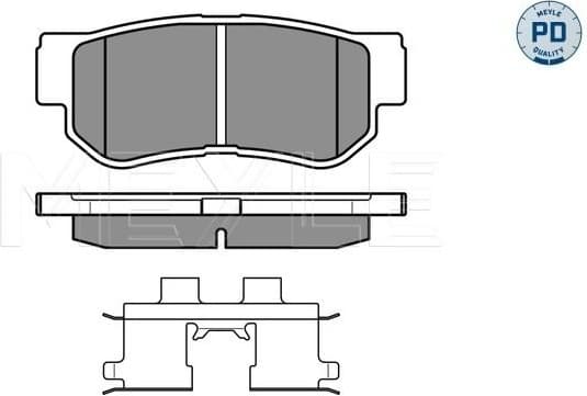 Brake Pad Set, disc brake MEYLE-PD: Advanced performance and design. 025 235 4314/PD