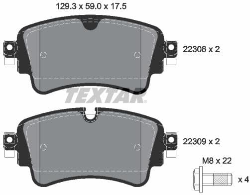 Brake Pad Set, disc brake Q+ 2230801