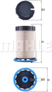 Filter diesel fuel KX592