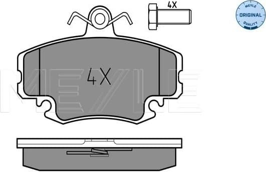 Brake Pad Set, disc brake MEYLE-ORIGINAL: True to OE. 025 214 6318/W