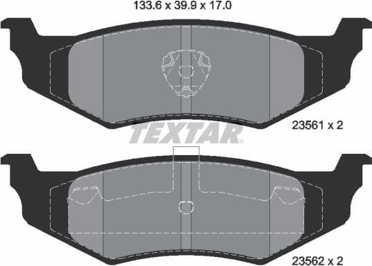 Brake Pad Set, disc brake Q+ 2356102