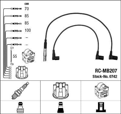 Ignition Cable Kit RC-MB207