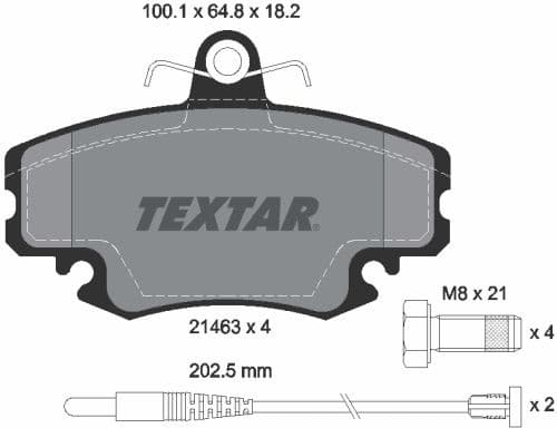 Brake Pad Set, disc brake Q+ 2146304