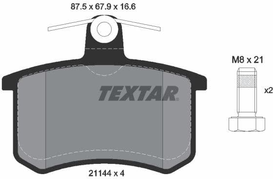 Brake Pad Set, disc brake Q+ 2114401
