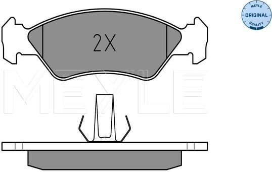 Brake Pad Set, disc brake MEYLE-ORIGINAL: True to OE. 025 231 0217