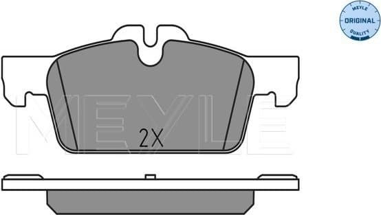 Brake Pad Set, disc brake MEYLE-ORIGINAL: True to OE. 025 252 2217 - image 2