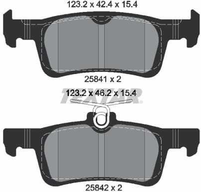 Brake Pad Set, disc brake Q+ 2584101