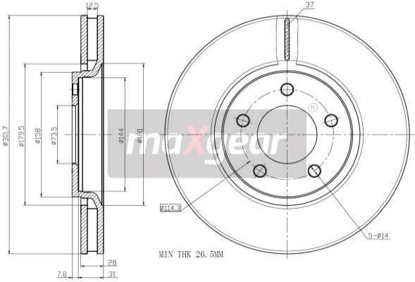 Brake Disc 19-1054