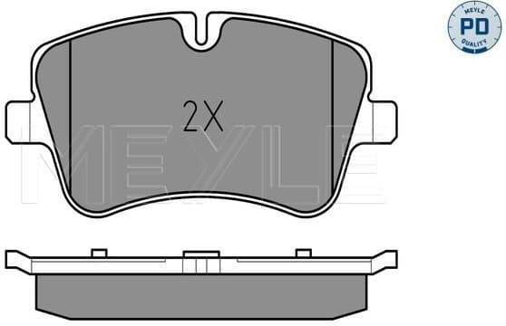 Brake Pad Set, disc brake MEYLE-PD: Advanced performance and design. 025 231 4419/PD - image 2