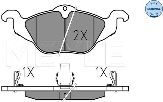 Brake Pad Set, disc brake MEYLE-ORIGINAL: True to OE. 025 230 6317/W - image 2