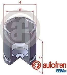 Piston, brake caliper D025543