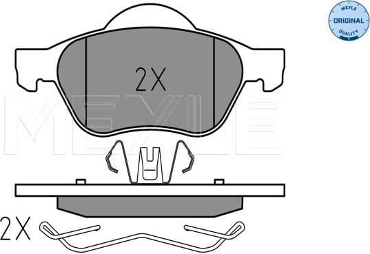Brake Pad Set, disc brake MEYLE-ORIGINAL: True to OE. 025 245 3518