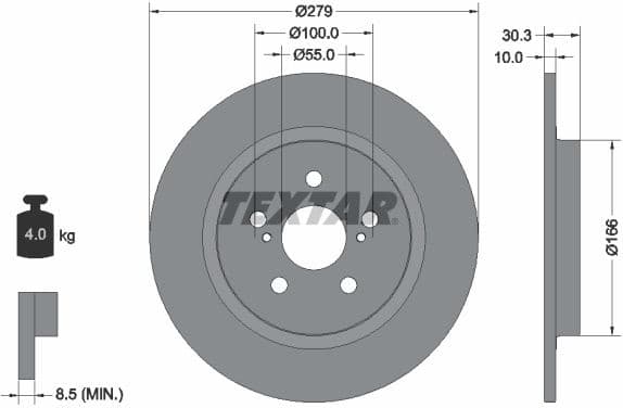 Brake Disc PRO 92228303