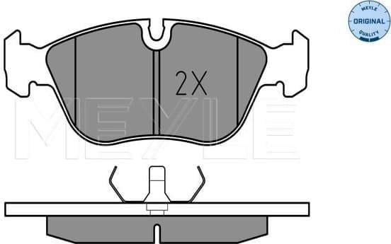 Brake Pad Set, disc brake MEYLE-ORIGINAL: True to OE. 025 212 7319
