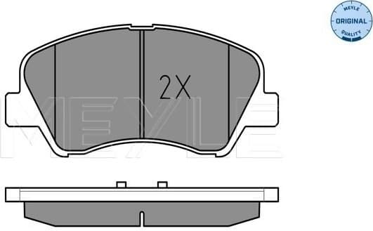 Brake Pad Set, disc brake MEYLE-ORIGINAL: True to OE. 025 253 4818