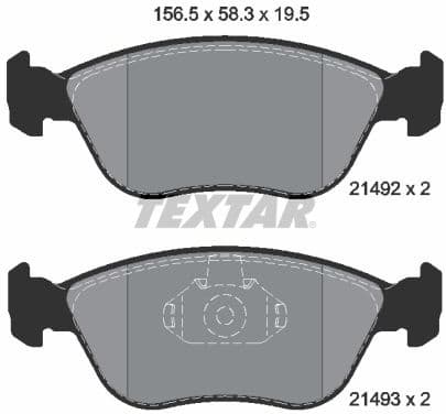Brake Pad Set, disc brake Q+ 2149201