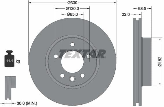Brake Disc PRO+ 92121605