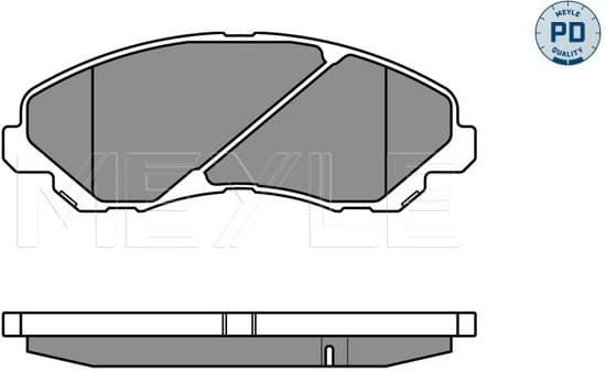 Brake Pad Set, disc brake MEYLE-PD: Advanced performance and design. 025 235 8416/PD
