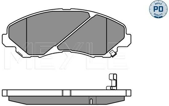 Brake Pad Set, disc brake MEYLE-PD: Advanced performance and design. 025 235 8416/PD - image 3