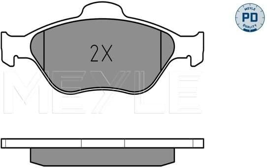 Brake Pad Set, disc brake MEYLE-PD: Advanced performance and design. 025 236 0418/PD - image 2