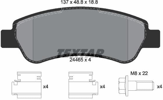 Brake Pad Set, disc brake Q+ 2446501