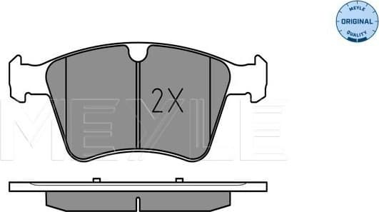 Brake Pad Set, disc brake MEYLE-ORIGINAL: True to OE. 025 241 5120 - image 2