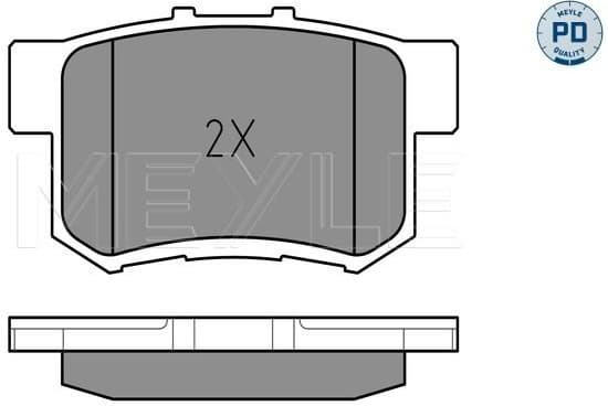 Brake Pad Set, disc brake MEYLE-PD: Advanced performance and design. 025 217 1914/PD - image 2