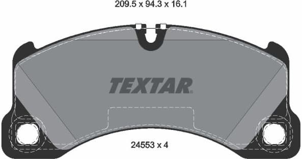 Brake Pad Set, disc brake 2455301