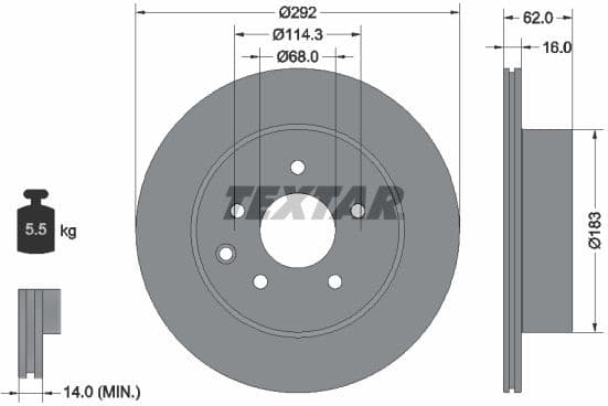 Brake Disc PRO 92144003