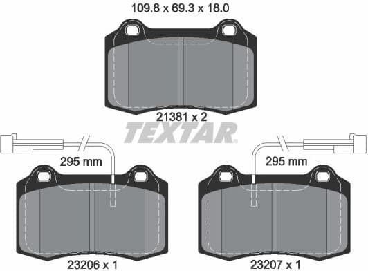 Brake Pad Set, disc brake Q+ 2138103