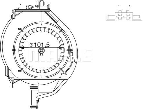 Interior Blower BEHR AB 266 000S
