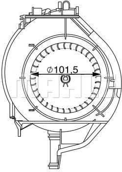 Interior Blower BEHR AB 266 000S - image 2