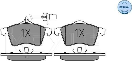 Brake Pad Set, disc brake MEYLE-ORIGINAL: True to OE. 025 218 8519/W