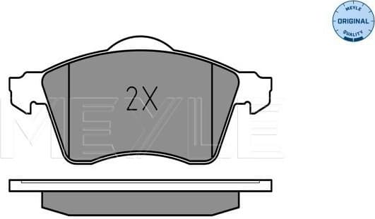 Brake Pad Set, disc brake MEYLE-ORIGINAL: True to OE. 025 218 8519/W - image 2