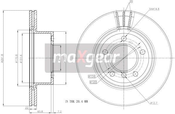 Brake Disc 19-1310 - image 2
