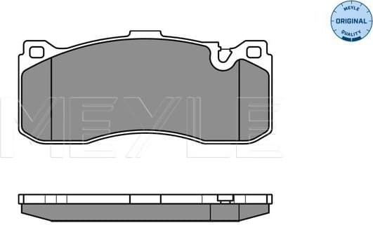Brake Pad Set, disc brake MEYLE-ORIGINAL: True to OE. 025 243 1617